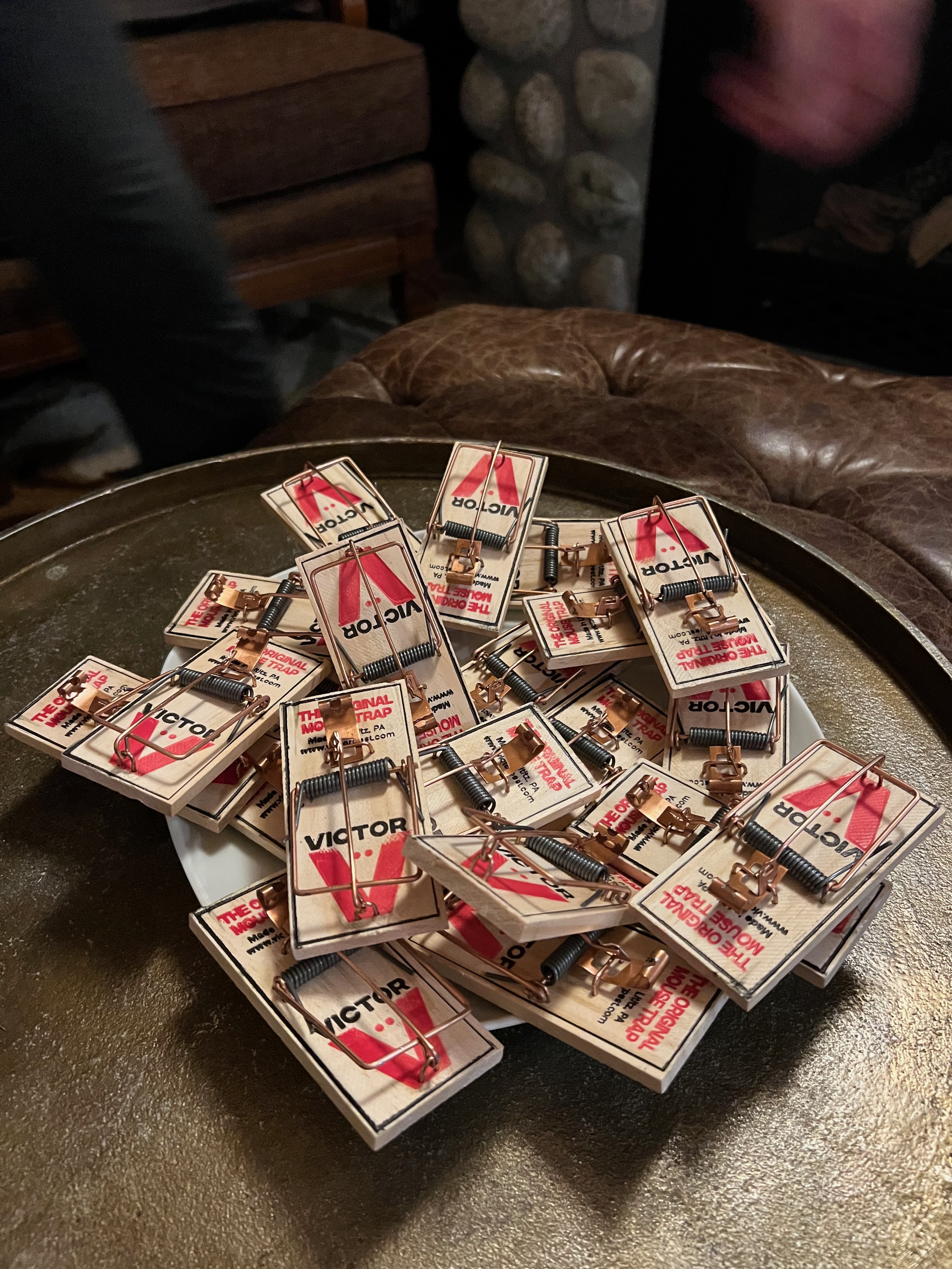 Trap Pile on a plate, still image.